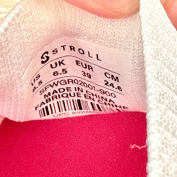 Stroll Women's Sport Knit Golf Shoes White/Pink Speckle Size 8.5 - Image 8