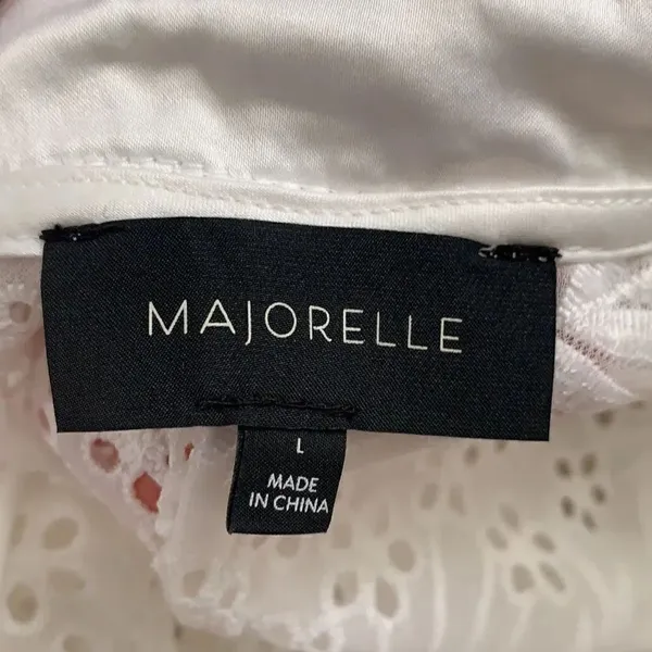 Majorelle Faria Kimono in White embroidery Large - Image 10