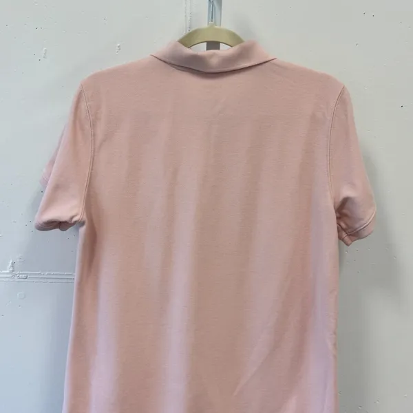 L.L. Bean Relaxed Fit Polo Shirt Pink Short Sleeve Cotton 269098 Size M REG - Image 4