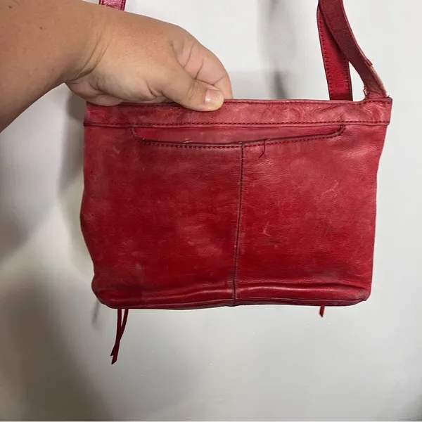 HOBO red‎ leather crossbody bag small size - Image 6