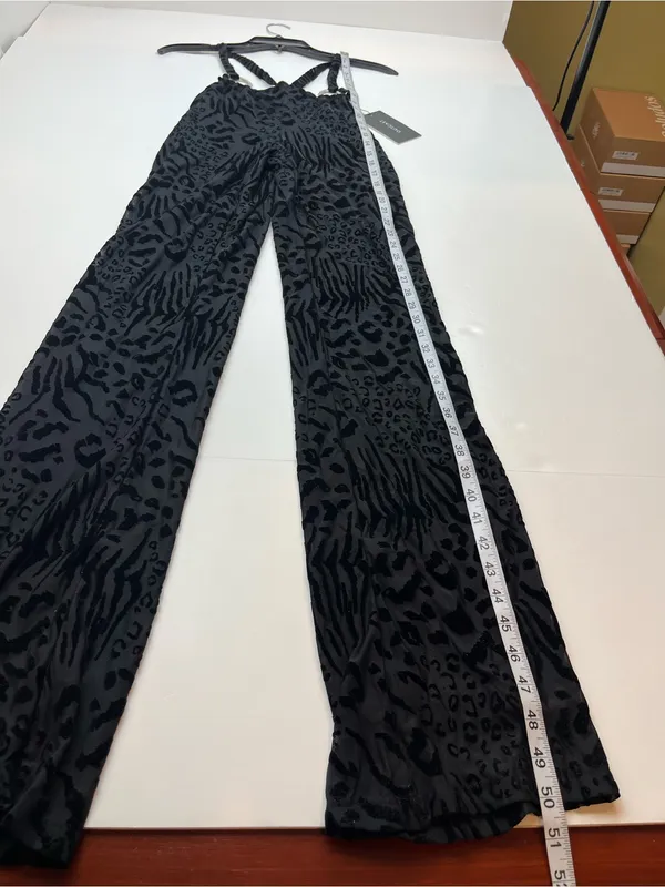 Outcast Jana Pants Black Animal Print Stretch‎ Womens Size Small Low Rise NEW - Image 10