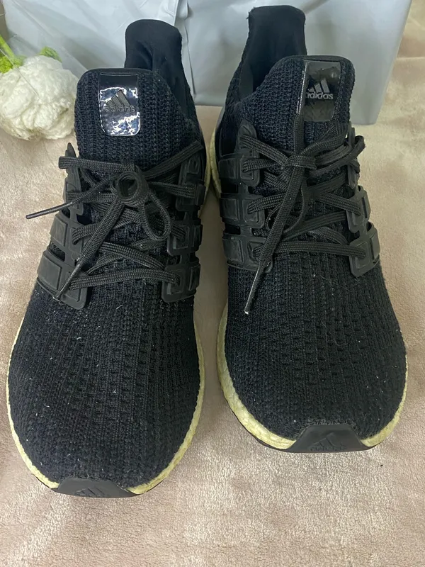 Adidas UltraBoost Mens Size 9.5 Running Shoes Core Black - Image 2