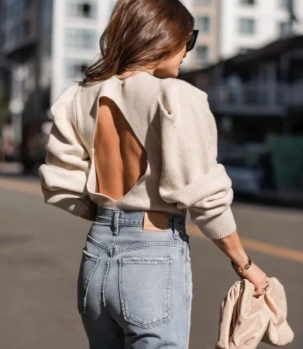 Saffron Open Back Sweater - Image 2