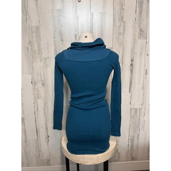 JJ Authentic Blue Knit Sweater Dress - Image 4