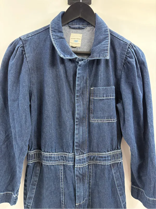 Anthropologie nully seventy + mochi Lorna denim blue jumpsuit size 4 NWT $215 - Image 5