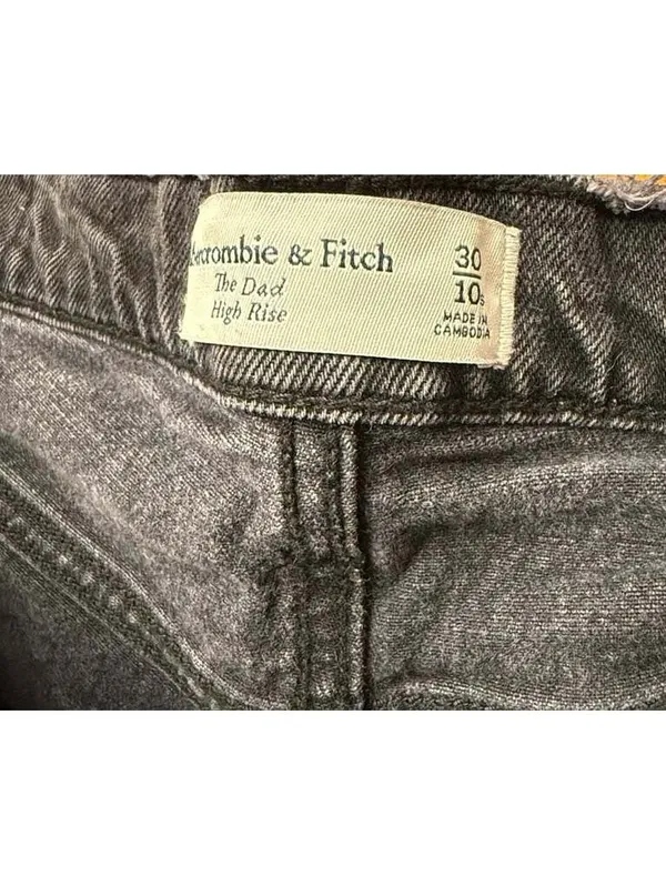 Abercrombie & Fitch The Dad High Rise Jeans 30 10A - Image 6