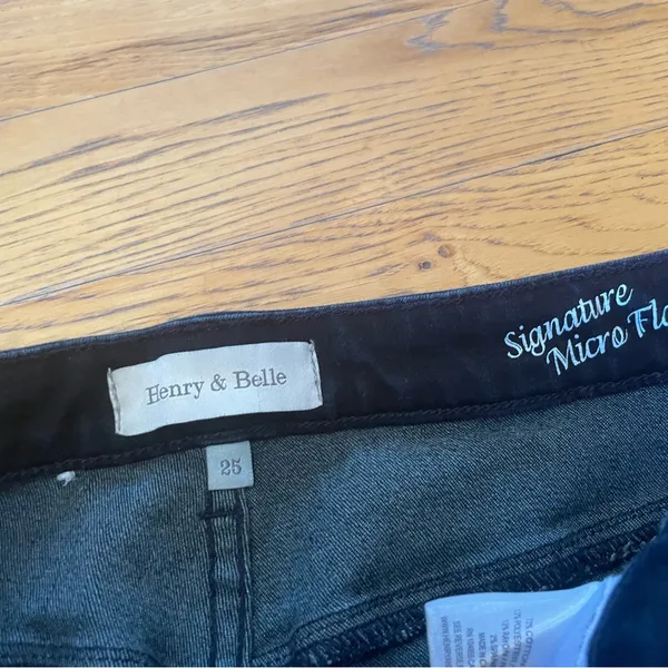 HENRY & BELLE ‘Signature Micro Flare’ Blue Jean Sz 25 - Image 6