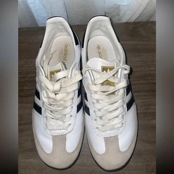 Adidas Samba OG white sneakers size 6.5 - Image 5