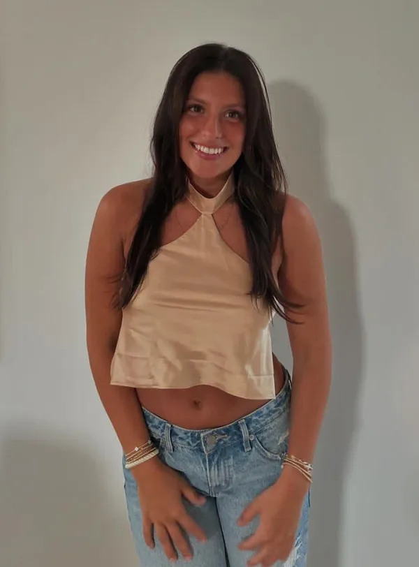 Halter Neck Satin Top - Image 2