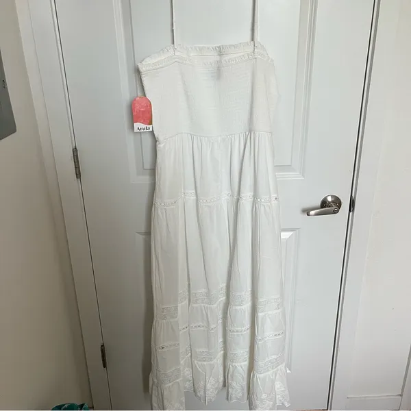 NEW Arula White Floral Maxi Dress Plus Size 0X Available NWT - Image 9