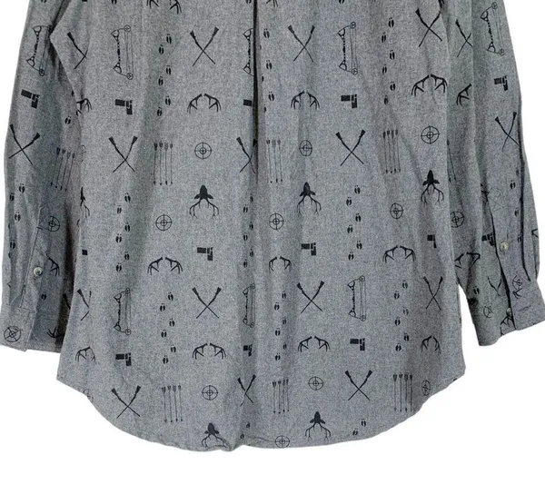 Legendary Whitetails Firelight Popover Flannel Shirt Size Large - Image 6