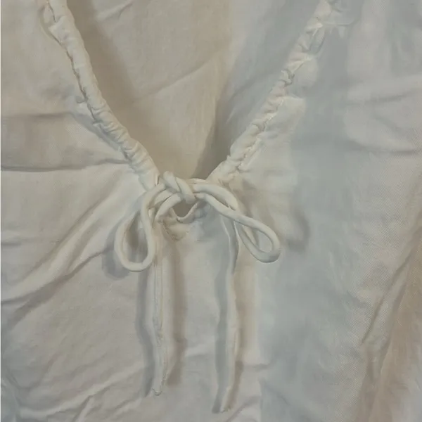 L'Academie white Mini Dress with Puff Sleeves FINAL PRICE - Image 6
