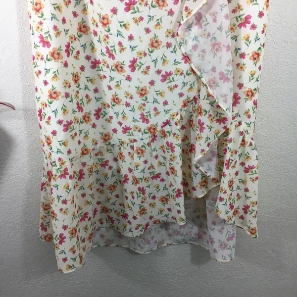 LF NWT | Lost + Wander floral ruffle midi skirt - Image 2