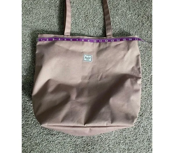 Herschel Supply Co. Rose Mauve Zip Top Tote Bag - Image 3