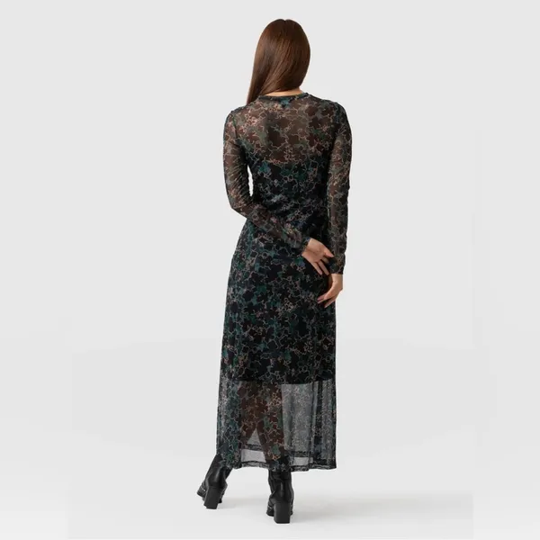 NWT Saint + Sofia Runway Mesh Dress in Green Twilight Floral Size US12‎ - Image 3