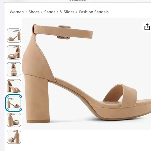 - New Marco Republic tan platform block heeled sandals size 6.5 - Image 2