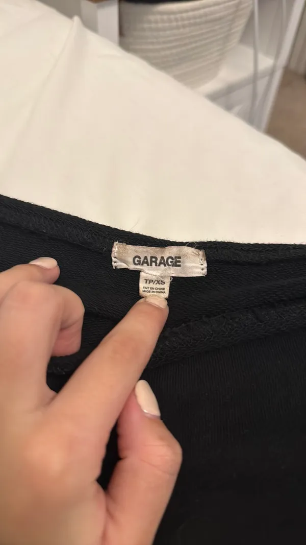 Garage Cropped Off-The-Shoulder Top - Image 2