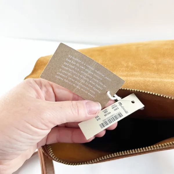 Madewell The Convertible Flap Leather Crossbody Bag Brown - Image 4
