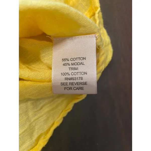 Philosophy Republic Clothing Yellow Square Neck Peasant Top L Cottagecore‎ Boho - Image 7