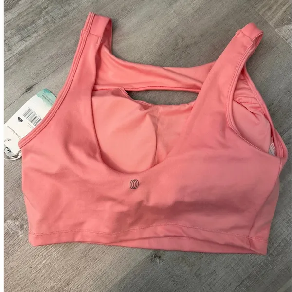 NWT Flamingo Pink Sports Bra Size Large Balance Collection - Image 3