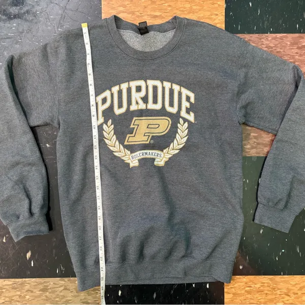 Gildan Purdue gray crewneck Sweater - Image 5