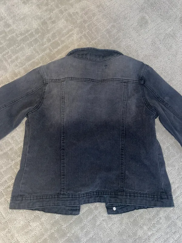 Black Jean Jacket Size XS - Image 4