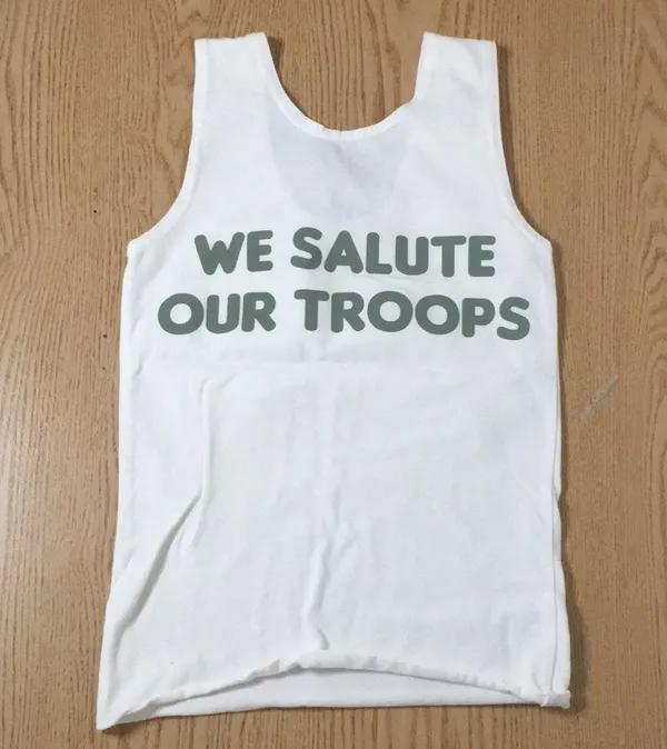 B16 Hooters Girl Military Camo Uniform Tank from Laredo Texas Stretchy Size Xs - Image 4