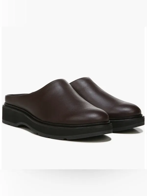 Vince Women’s Graham Slip on Mules Leather Black Clog Size 9 - Image 10