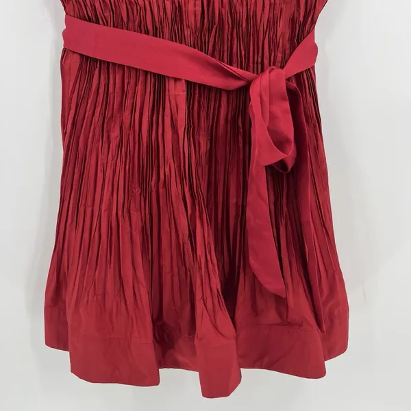 Alexis Size Large Marilou Crinkle Burgundy Red Mini Dress‎ NWT (Broken Zipper) - Image 5