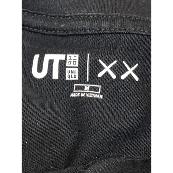 KAWS x Uniqlo UT Womens Black Graphic Print Short Sleeve T Shirt Tee Top Size M - Image 4