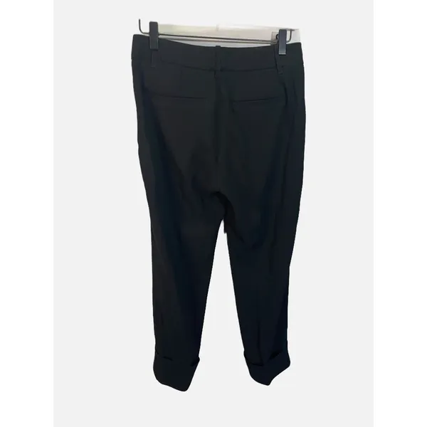 Vince Trousers Women 4 Black Cropped Cuffed Hem Japanese Fabric Minimalist Work - Image 6