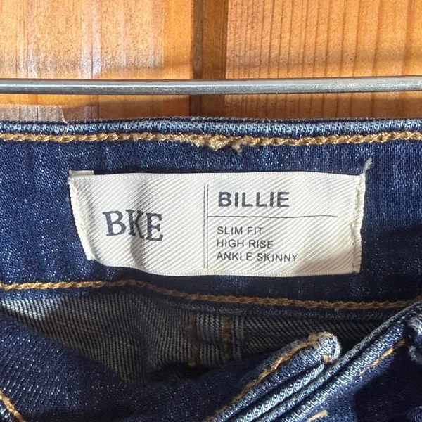 BKE Dark Blue Ankle Jeans Billie slim fit high rise jeans size 24 ankle skinny - Image 5