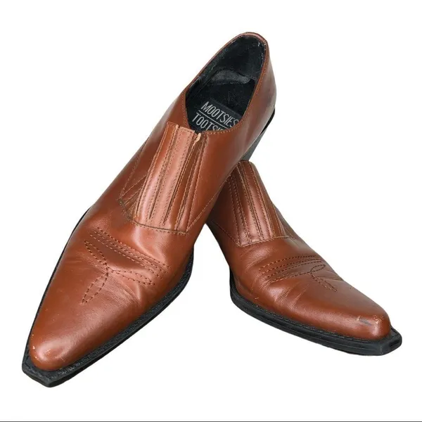 Mootsies Tootsies Leather‎ Shoes Brown - Image 2