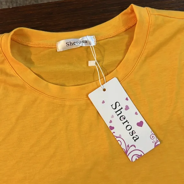 Women's Sunny Yellow Short Sleeve Tee - Image 2