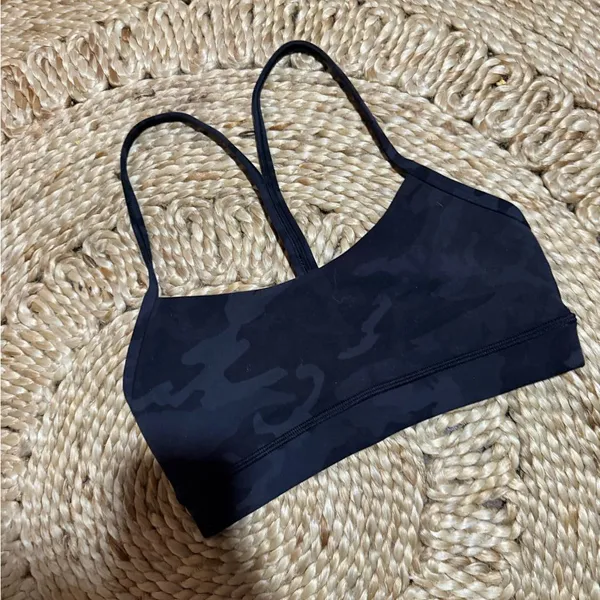 Lululemon Flow Y NULU Bra Black Camo $68 workout activewear casual yoga - Image 4