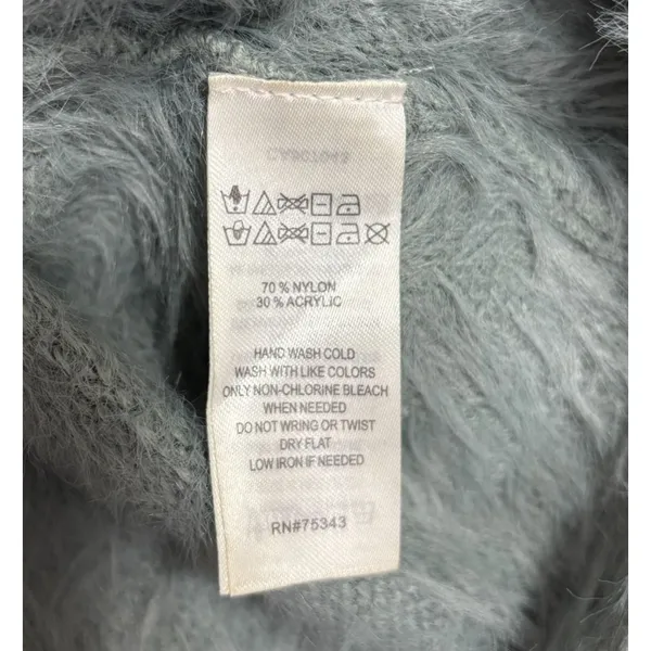 Anthropologie If It Were Me Women's Sweater Sage Green Fuzzy‎ Soft Girl Size M - Image 6