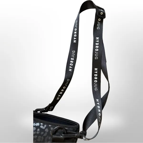 HydroJug OG Black Leopard Koozie Insulator Sleeve w/ Strap 🐆🖤💦 - Image 8