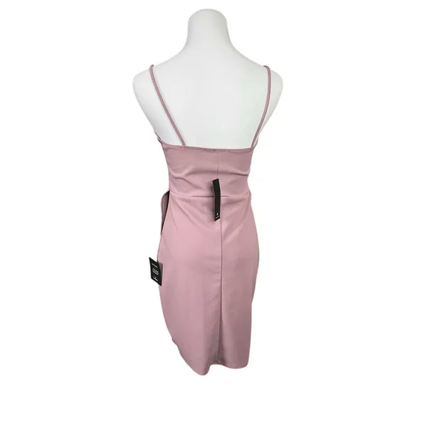 Lulu's Forever My Girl Mini Dress Pink MEDIUM Tulip Skirt Pastel Sleeveless Chic - Image 4