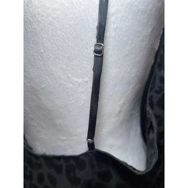 Natori Decadence Slip Dress Black Animal Jacquard Satin XL $170 Retail - Image 4
