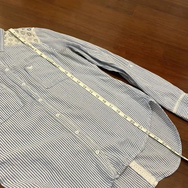 Abercrombie& Finch blue stripe button down - Image 7