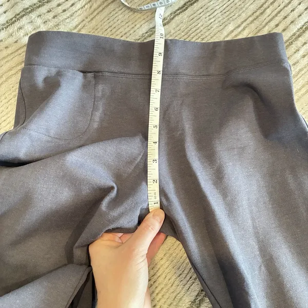 American Giant Pants Womens Size 4 Gray Ponte Kick Flare Stretch Pull On Casual - Image 6