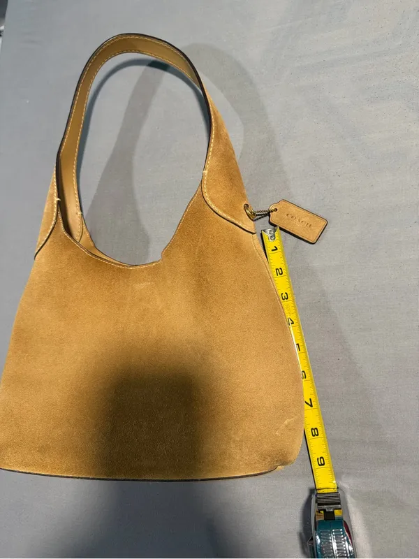 Coach Suede Hobo Bag in Camel - Image 2