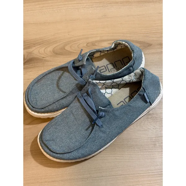 Hey Dude Wendy Sparkling Blue Stone 8 Women Shoes Loafers Slip On Casual Comfort - Image 6