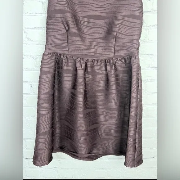 Juniors rewind dark‎ maroon textured fit and flare sleeveless dress large - Image 4