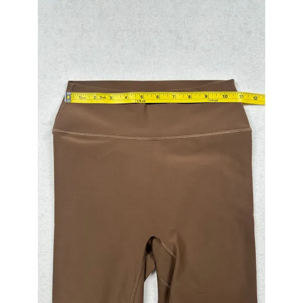 White Fox Active Women’s High-Waisted Leggings Size Small Brown Stretch - Image 5