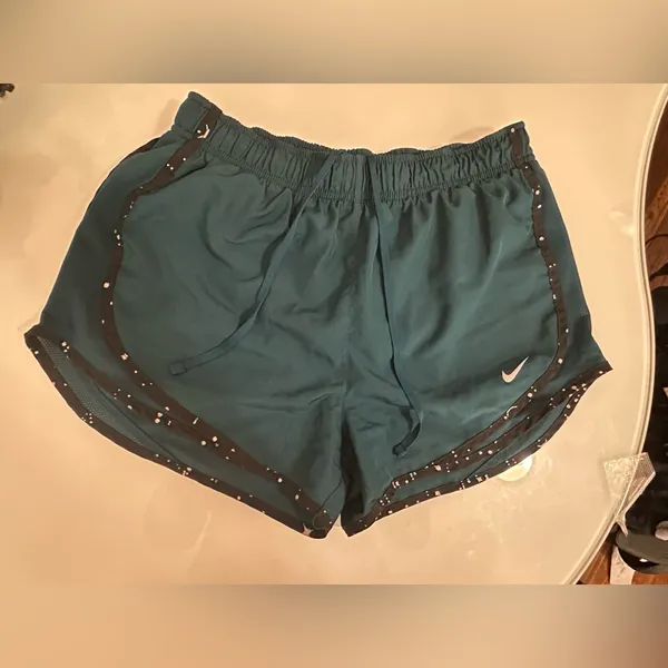 Nike Women's Teal Athletic Shorts - Image 2