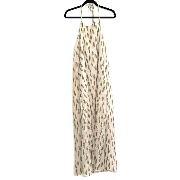 PilyQ PQ Chantel Halter Cover Up Midi Maxi Dress in Celestial Multi M/L - Image 4