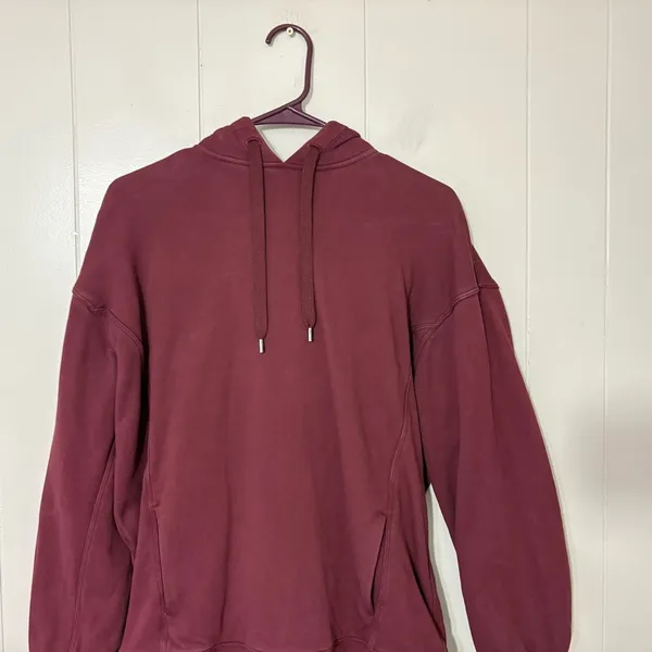 Lululemon Perfectly Oversized Hoodie Burgundy Maroon Size 4 - Image 2