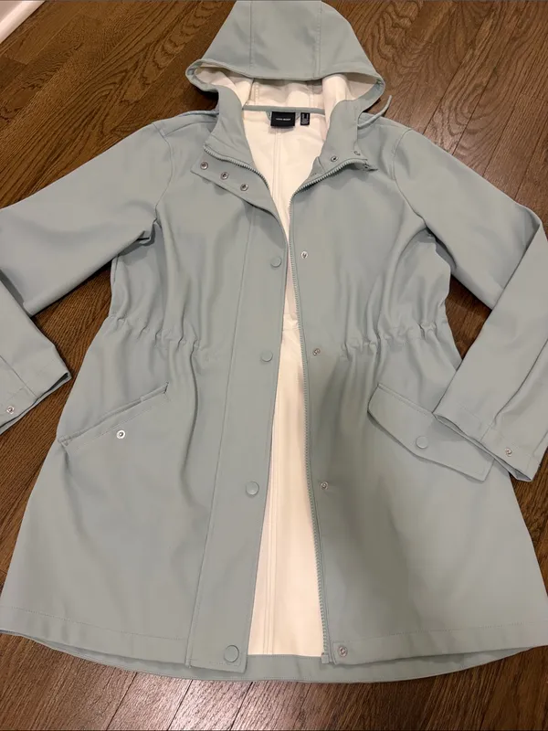 Vero Moda Blue Water Resistant Jacket Size Medium - C4-098 - Image 5