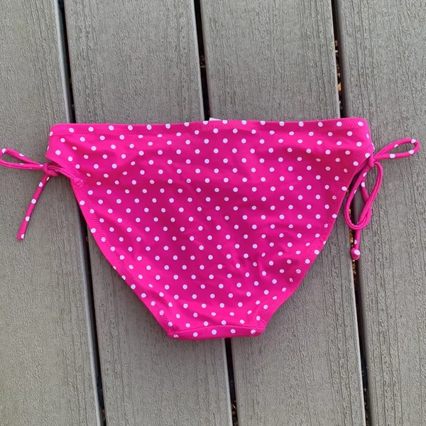 Victoria’s Secret Pink Polka Dot String Bikini Womens M Side Ties - Image 8